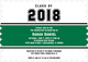 Green Band Class Of Graduation Invitations Image 5 of 5